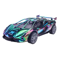 Новый детский звук и свет инерционный спортивный автомобиль звуковой эффект крутой гоночный мальчик имитационная модель автомобиля игрушка Оптовая доставка