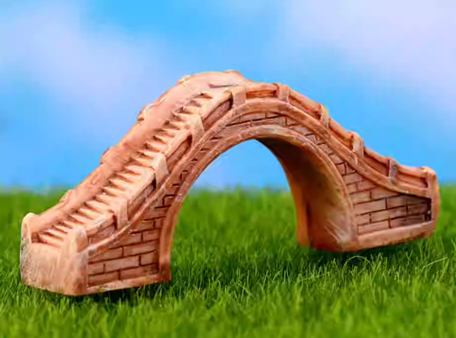 Semi -circular hole pedestrian bridge
