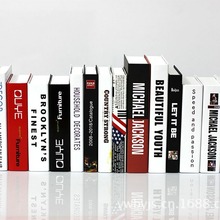 厂家 摄影道具书 纸质装饰书 仿真书 英文假书YW-128