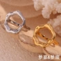 不规则镂空小众欧美指环