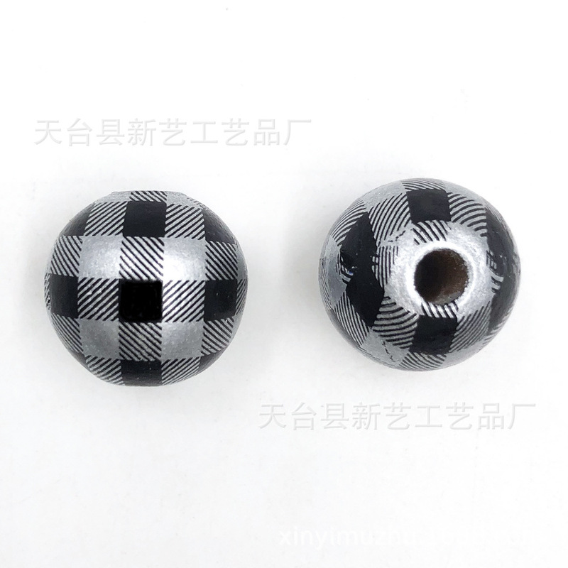 新商品16mm荷の木の丸い玉の原木の色の子供のdiyの雪の花の千鳥の格は飾りの木の玉のアクセサリーの部品を飾ります。|undefined