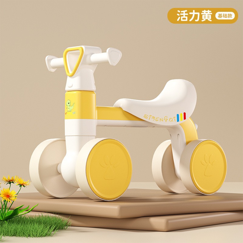 Niños de 1 a 3 años de edad, scooter de equilibrio, scooter para niños sin pedales, scooter para bebés de cuatro ruedas, juguetes para bebés para niños