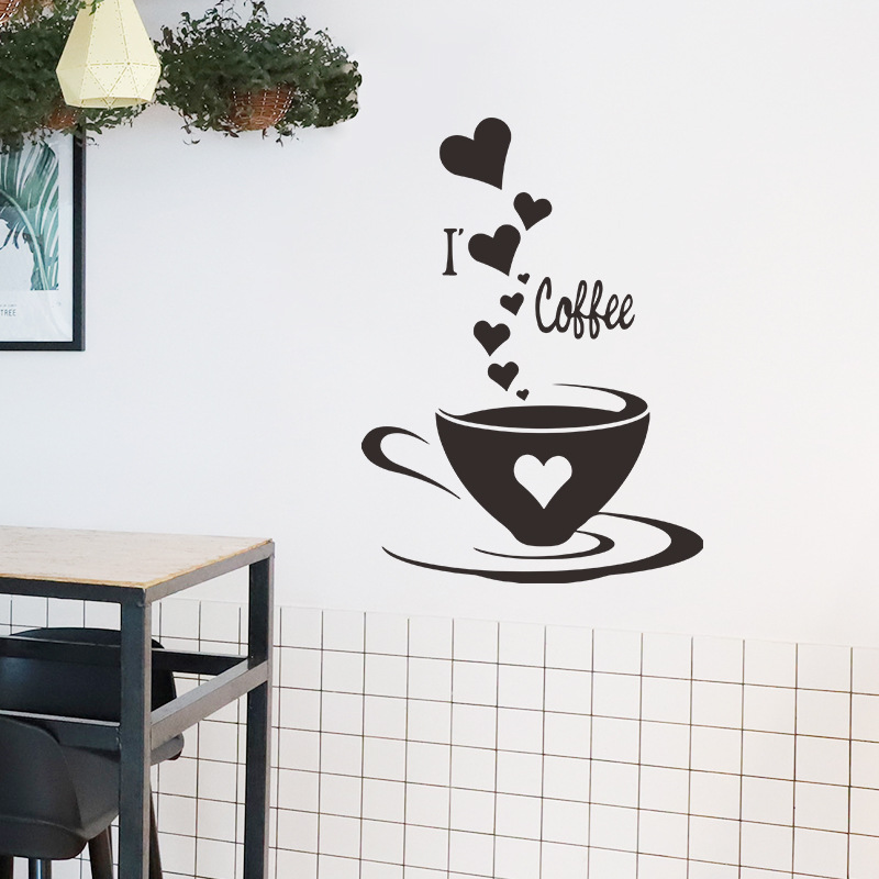 Fashion Solid Color Coffee Wall Stickers Wholesale display picture 7