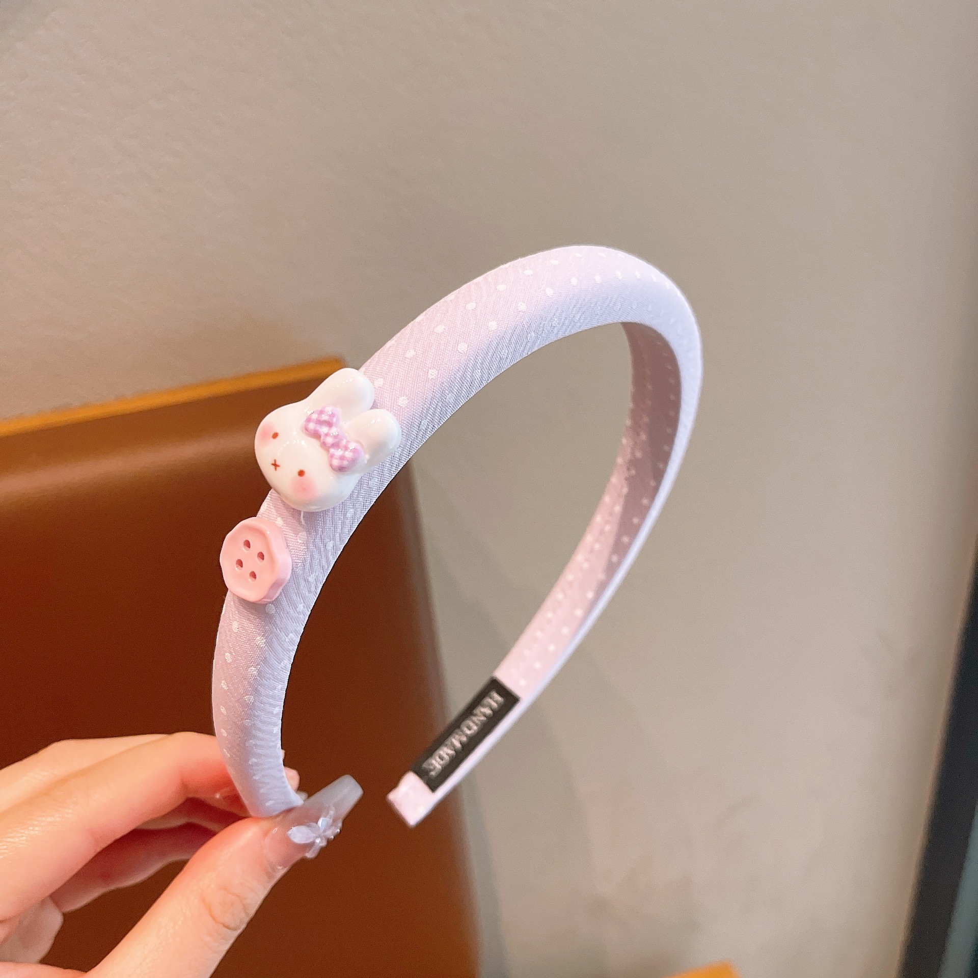 Conejo niño esponja banda de cabello 2026 nueva linda niña acabado de cabello roto artefacto no estrangulación banda de cabello tocado