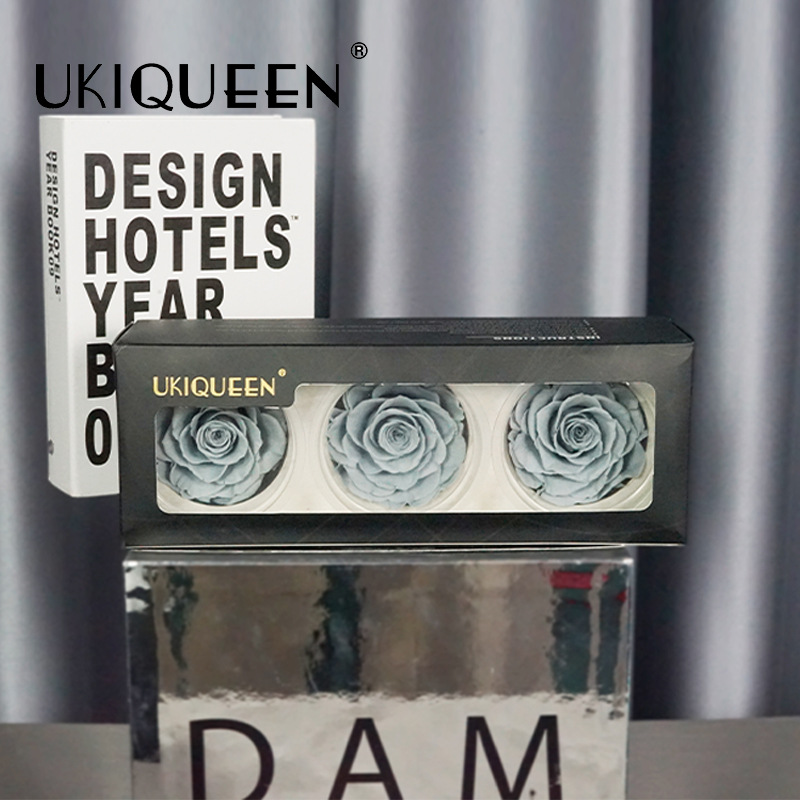 Yunnan fábrica al por mayor de rosas eternas 7-8cm flores no artificiales flores hechas a mano accesorios de flores de bricolaje