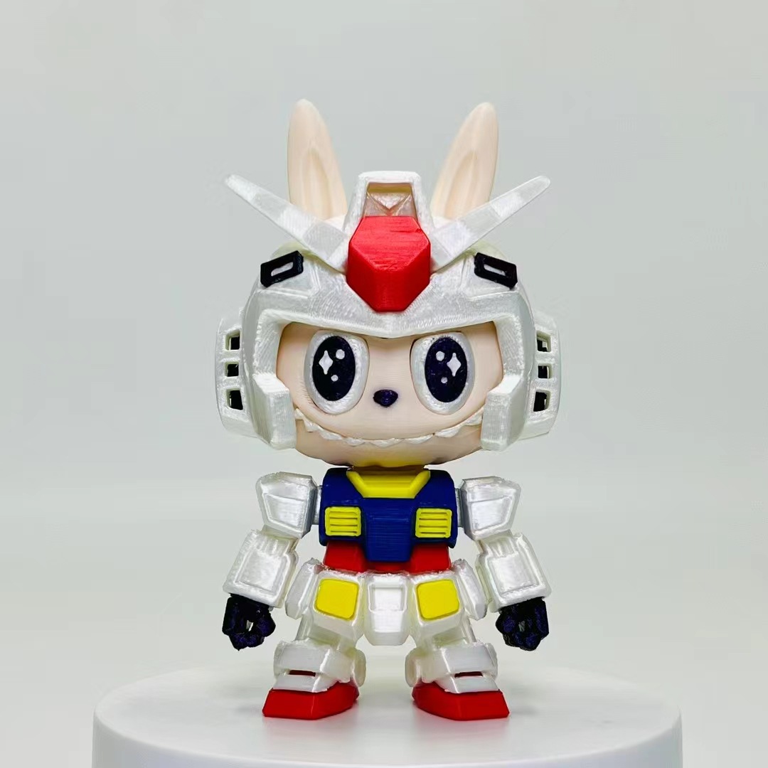 强袭自由高达拉布布模型HG新生版突击模型独角兽红异端机甲高能