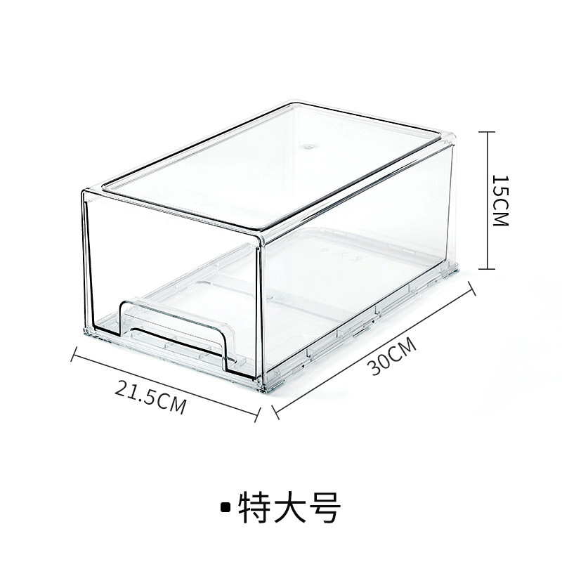 冷蔵庫引き出し収納ディバイダー収納ボックス野菜と果物家庭用キッチンクリッパー透明整理収納|undefined