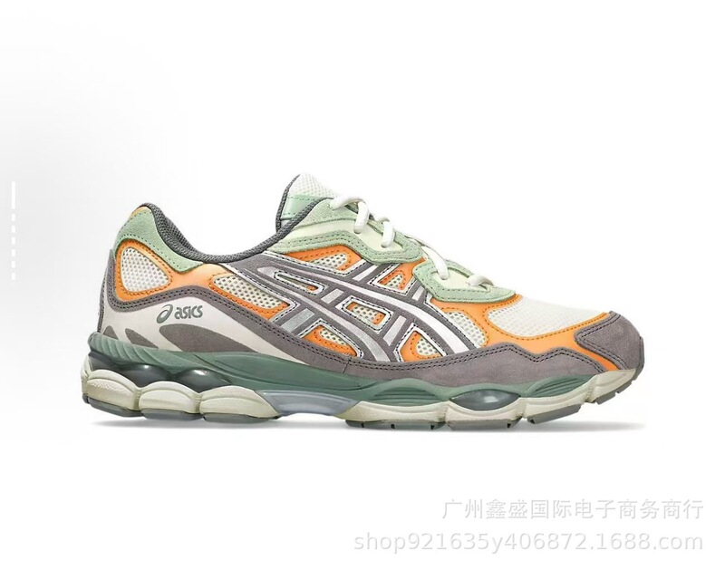 純粋なオリジナル莆田の新しい Gel-NYC ロートップ ランニング シューズ、耐摩耗性スプライシング メッシュ、通気性のあるお父さん靴、滑り止めとクッション性|undefined