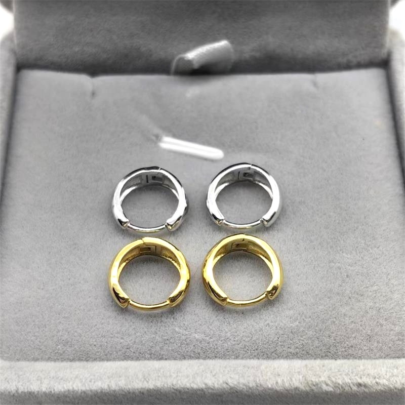 4g Weight 925 Sterling Silver Ear Needle Material Hoop Earrings Classification 1 Pair Quantity Holiday, Daily Occasion 925 Sterling Silver Material Geometric, Solid Color Pattern Women's Gender Simple Style Style 1 Pair 925 Sterling Silver Geometric Solid Color Hoop Earrings 5