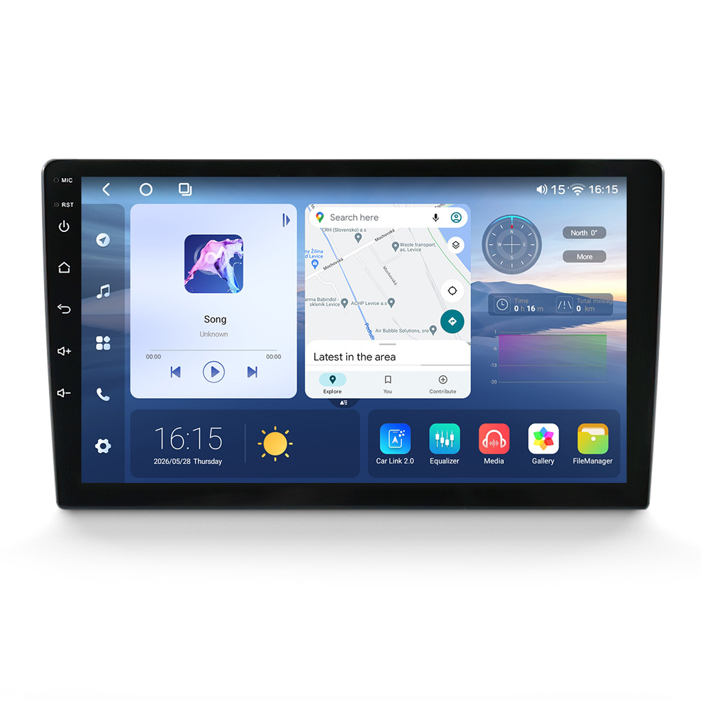 Fangyitong 7865 Android Hd Large Screen 9inch / 10inch Host Dvd Navigation Player Universal Car Device