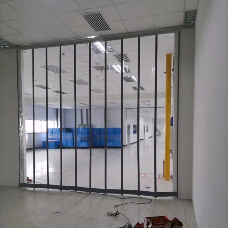 Four Seasons Anti-mosquito Magnetic Transparent Door Curtain Windshield Heat Insulation Air-conditioning Curtain Household Commercial Partition PVC Leather Curtain Special