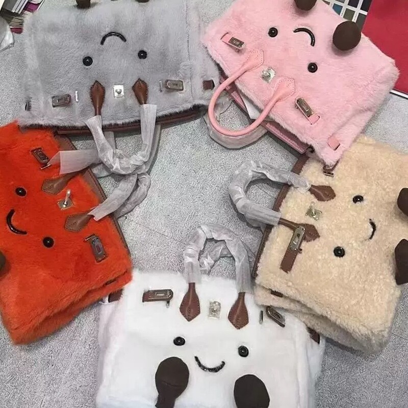 2026 New Model Jllycat Cute Fluffy Bag Platinum Doll Crossbody Bag Little Elf Handbag 2026 New Model Jllycat Cute Fluffy Bag Platinum Doll Crossbody Bag Little Elf Handbag