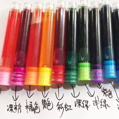 Pen Ink Sac 3.4 Caliber 2.6 Blue Black Moran Red Liquid