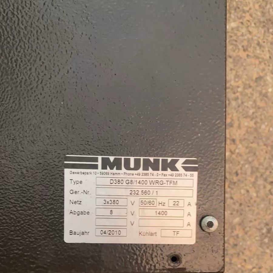 Преобразователь MUNK D380G8/1400 WRG-TFM 8V 1400A DC источник питания