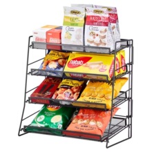 零食置物架餐桌收纳神器桌上多层架柜台桌面货架小食品展示架储物