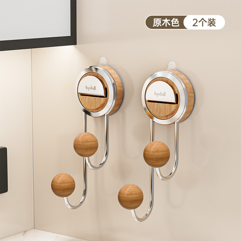 吸盤フック穴なしドア後掛けフック壁掛けトイレ強荷重フック真空無痕浴室フック|undefined