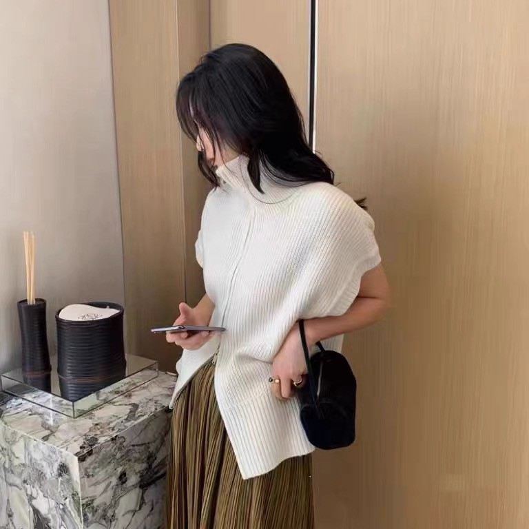 Row Niche Cowhide Cylinder Bag Suede Underarm Bag 90s Mini Leather Square Shoulder Bag Handbag For Women - Thumbnail 5