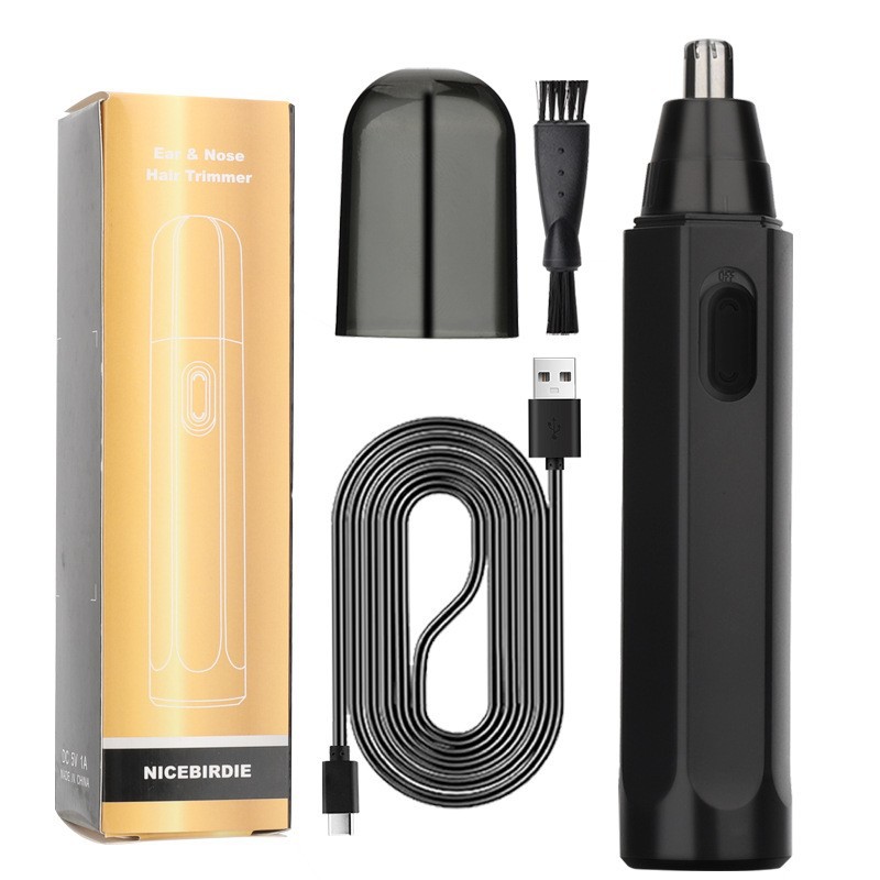 Hombres recortador de pelo de nariz eléctrico recargable cuchillo de pelo de nariz TEMU venta caliente reparación de pelo de nariz al por mayor