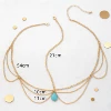 Single turquoise stone chain