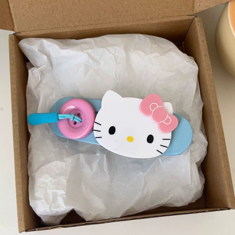 キラキラKT! 少女感猫両面つかみ高級感銀色蝶結びサメ挟み後頭部ヘアクリップ|undefined