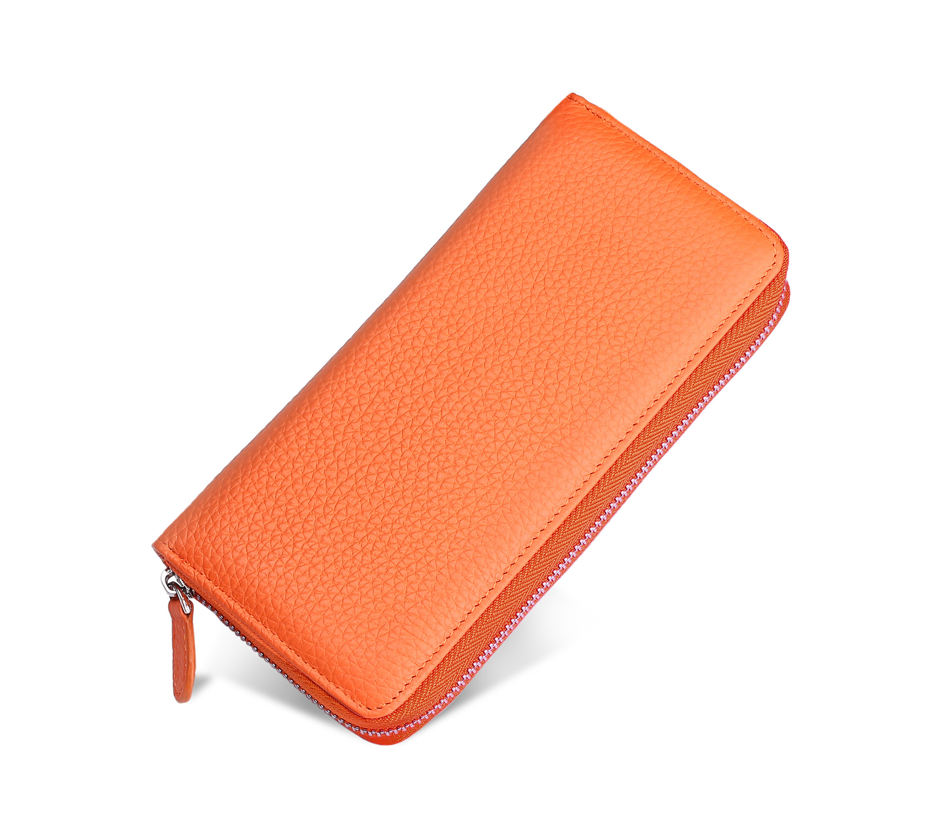 Transfronterizo caliente-venta bolso de cuero multifuncional de gran capacidad de órgano titular de la tarjeta RFID anti-desmagnetización antirrobo cepillo de fábrica en stock image 11