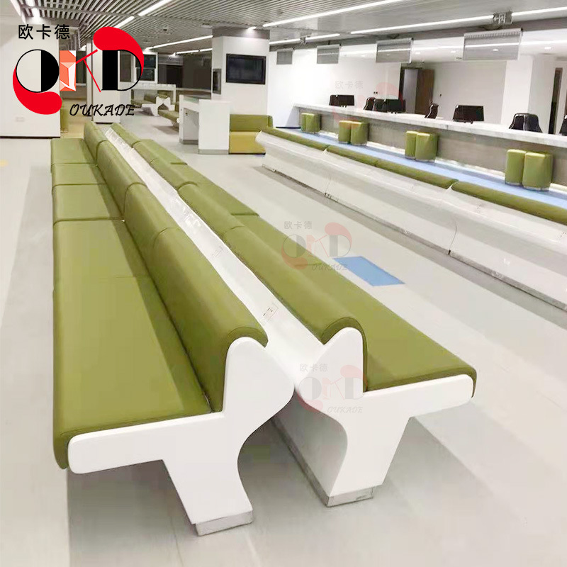 FRP Outdoor Chair Sports Stadium Rest long stool Public glass fiber reinforced fiber reinforced powel airport office hall waiting chair