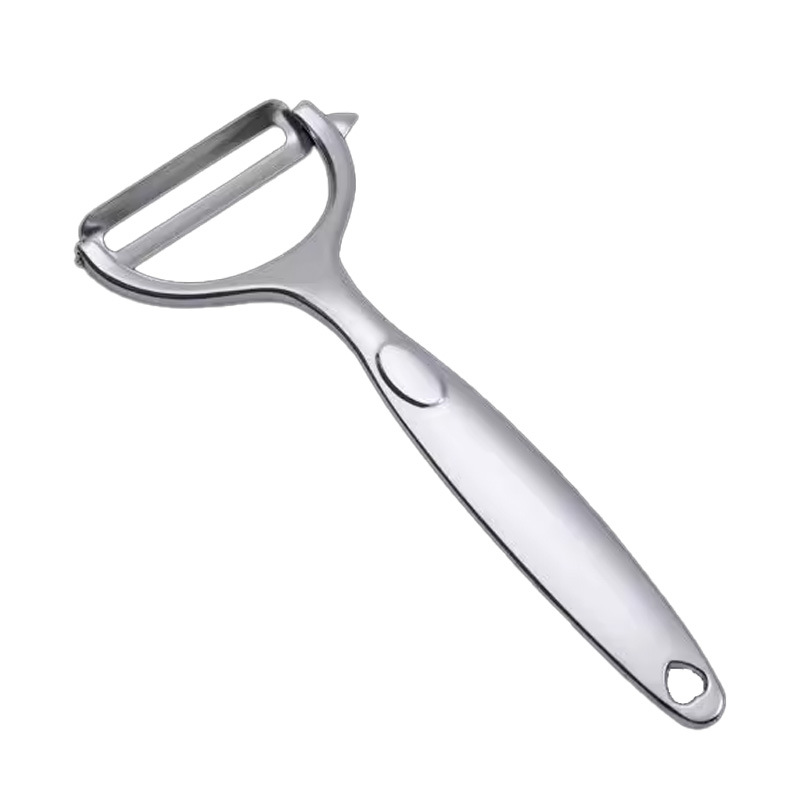 Nuevo cuchillo de cocina de acero inoxidable, cuchillo de pelado de papa, manzana, melón, cocina, fruta, raspador multifuncional para el hogar