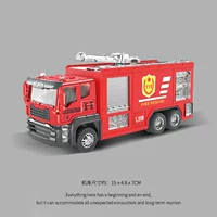 Сплав детский лестница пожарная машина игрушка мальчик большой автоцистерна разбрызгиватель воды пожарный модель инженерный автомобиль девушка