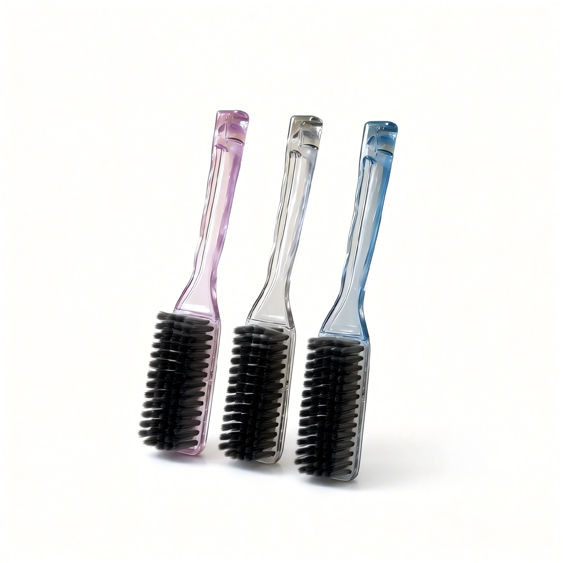 Shoe brush home plastic long handle crystal shoe cleaning brush hard and soft gray hair laundry brush collar clothes shoe board brush 5