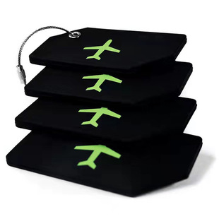 Amazon Soft Silicone Luggage Tag Rubber Suitcase Check-In Tag Travel Suitcase Boarding Pass Travel Essential