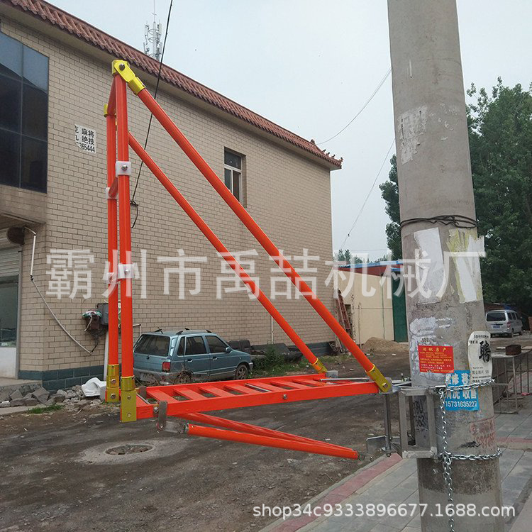 带电作业旋转式绝缘平台电线杆旋转工作台环氧树脂三角检修架