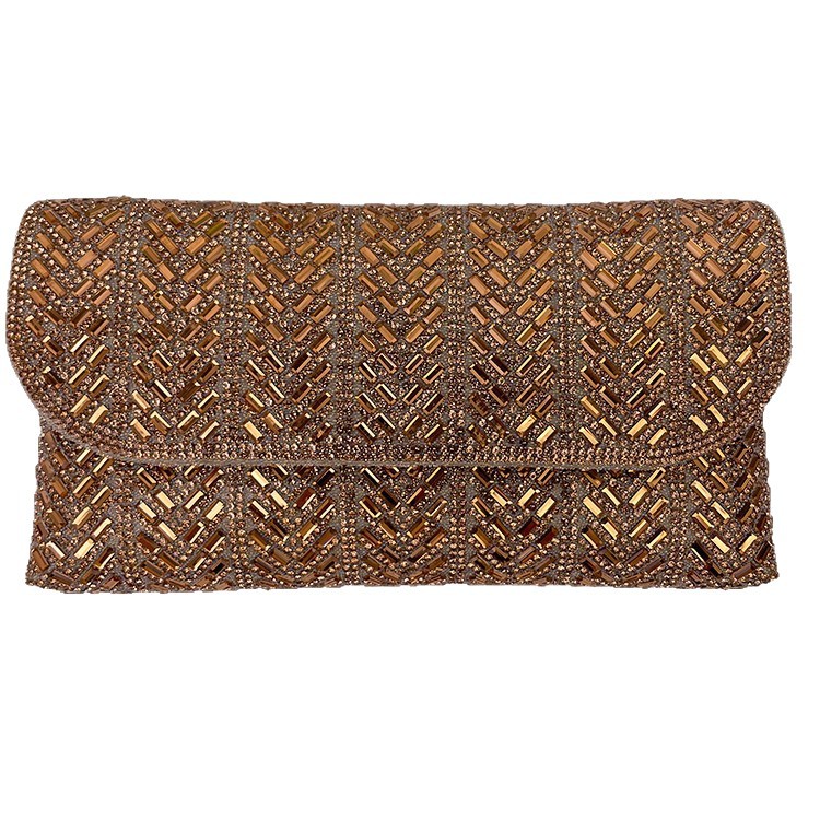 Pochette da sera elegante con strass per matrimoni e feste_voghion.com