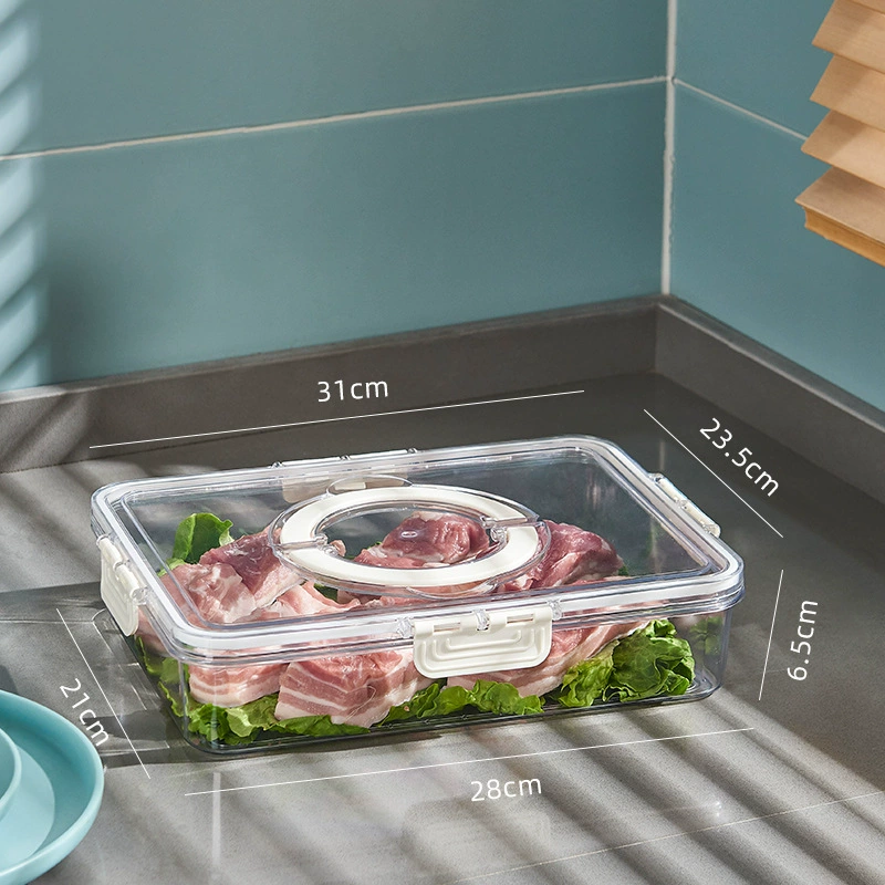 Емкость для хранения продуктов, молочно-белый, пищевой уровень 0-аромат, сохраняет влагу, несколько отделений (короткие/длинные/XL)