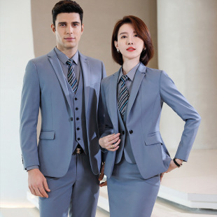 High-end men's and women's suit suit 4S shop work clothes formal wear women's suit sales department suit Hotel bank business wear