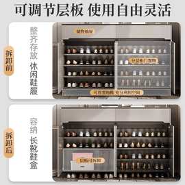 鞋柜门口家用玄关柜防尘柜子入户收纳柜客厅阳台大容量储物柜鞋架