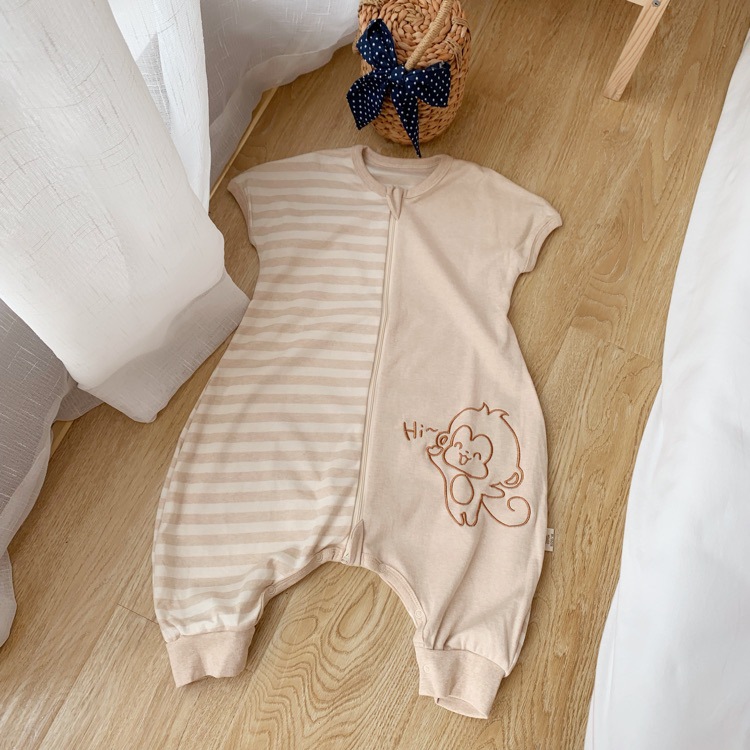 [Surprise pick up leak] organic color cotton cotton short sleeve leg sleeping bag