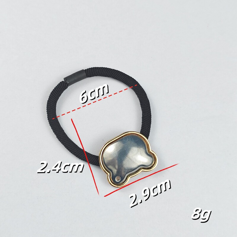 宋金髪ロープベースカバー付き生地ヘアロープヘアリング溝付きカバー付きヘッドアクセサリー|undefined