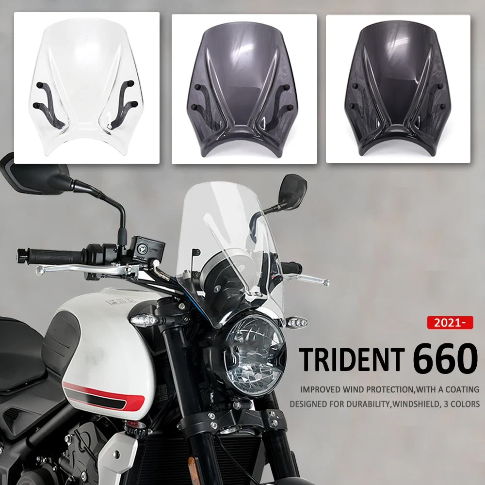 Suitable for Triumph Trident 660 2021 2022 New Windshield Front Windshield Deflector Fairing