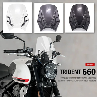 Suitable for Triumph Trident 660 2021 2022 New Windshield Front Windshield Deflector Fairing