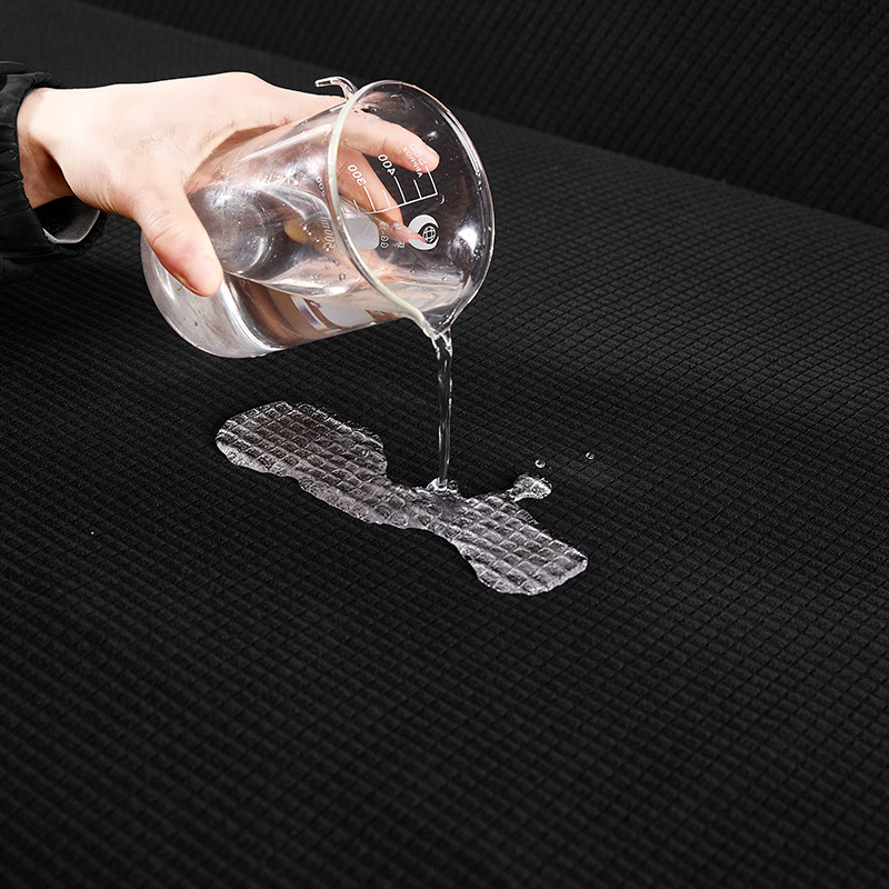 Vattentät högviktsförtjockad fyra säsong all inclusive elastisk sofföverdrag universal helfodral schäslong våffla sofföverdrag_voghion.com