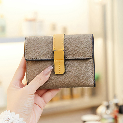 2024 Spring New Women's Multifunctional Handbag Uncommon Matchy-Color Small and Large Capacity Short Wallet