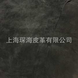 高丝光牛绒 黄牛皮 二层反绒皮  牛皮面料  绒皮面料 皮革 黑色