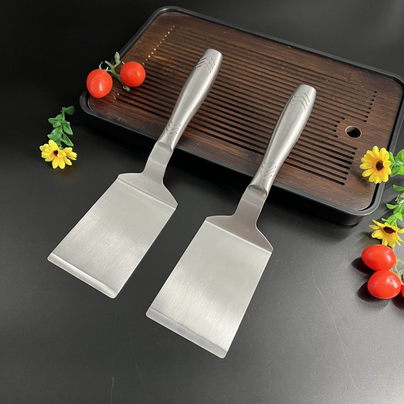 Espátula de Acero Inoxidable 420 para Pizza y Plancha Teppanyaki