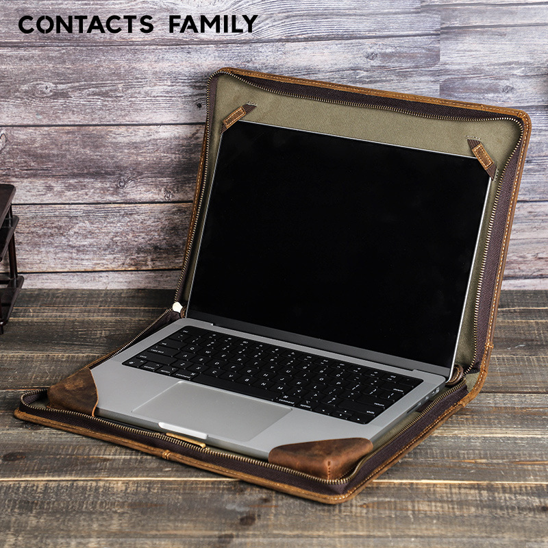 For the new macbookpro14.2 protective case leather Apple laptop laptop bag a generation of hair For the new macbookpro14.2 protective case leather Apple laptop laptop bag a generation of hair