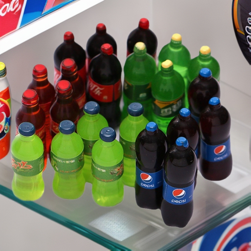 Large Pepsi-Cola Resin Food Play Accessories DIY Handmade Toy Miniature Ornaments Mini Sprite Bottle Beverage Bottle