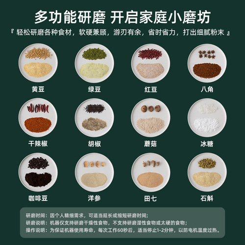 Coffee grinder electrical appliance blender cooking machine household small wall-breaking machine dry grinder electric soy milk coffee