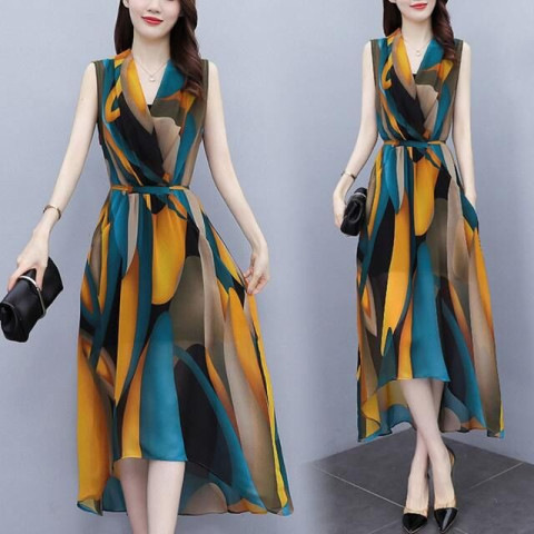 summer fashionable dress sleevless