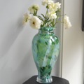 现代轻奢绿野仙踪琉璃花瓶设计师艺术花器摆件客厅酒店玄关装饰品
