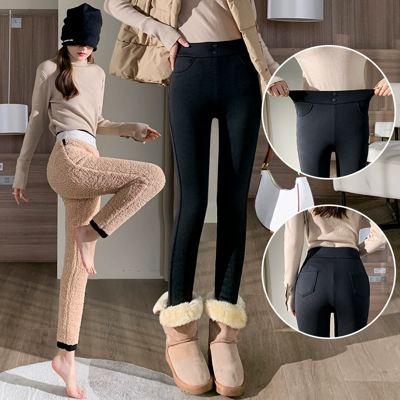 Вельветовые л leggings, тёплые брюки, эластичные зауженные брюки, высокая талия