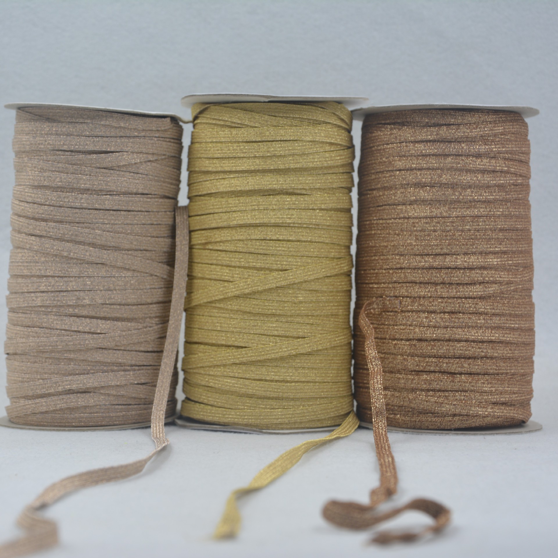 厂家直供各种规格松紧带   橡筋 走马带   金葱松紧带